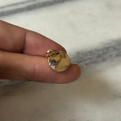 circle pendant gold