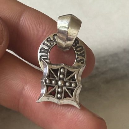 silver gothic pendant necklace