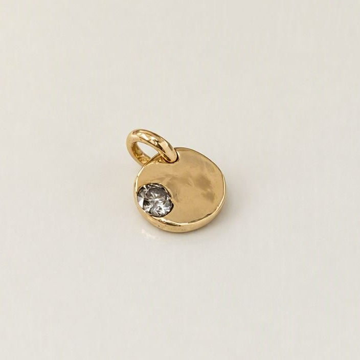 gold round pendant bezel set diamond necklace