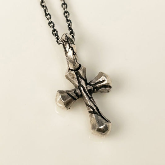 mens silver cross pendant 